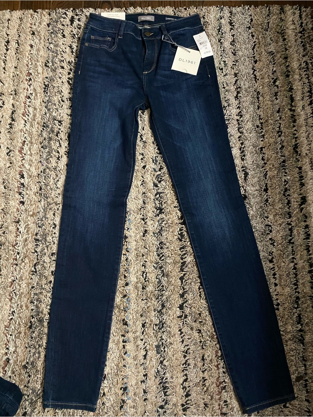 DL1961 Women's Deep Indigo Skinny Jeans